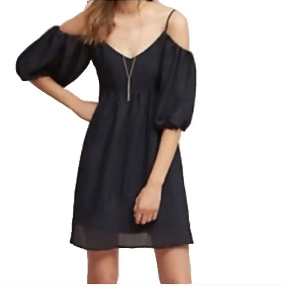 Moulinette Soeurs Anthropologie Carina Off-Shoulder Mini Dress Sz XSP